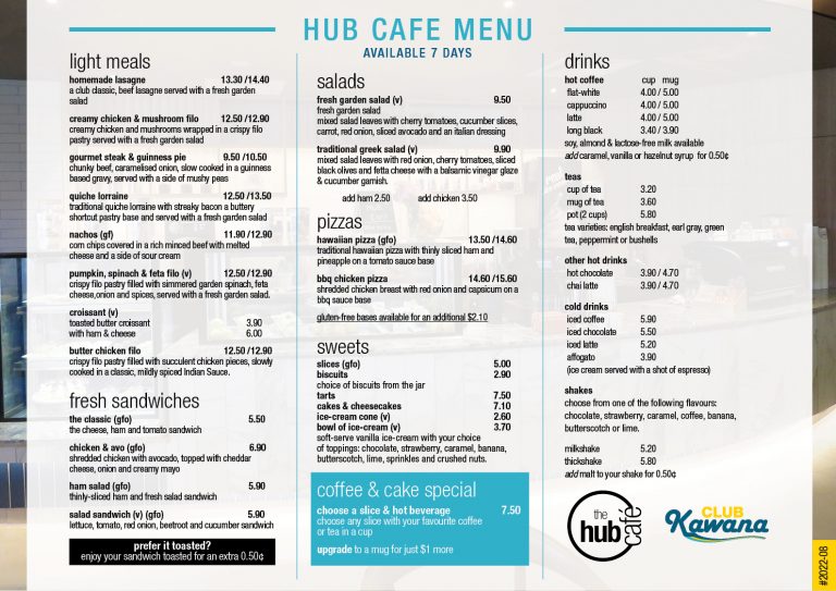 Hub Cafe Menu 08 2022 Web 768x543 